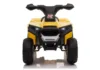 ATV Quad electric pentru copii 35W XH116 LeanToys 5703 galben-negru 6V cu amortizoare