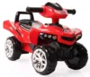 ATV copii fara pedale Moni No Fear Red cu compartiment depozitare jucarii