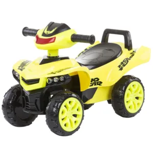ATV pentru copii fara pedale Chipolino Yellow cu spatiu de depozitare sub sezut