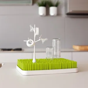 Accesoriu uscare biberoane Twig Alb