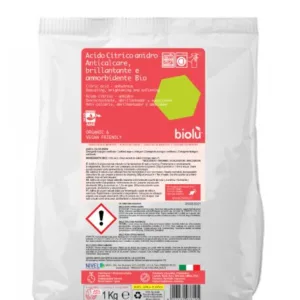 Acid citric ecologic pentru rufe 1kg punga Biolu
