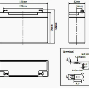 Acumulator vehicule copii 6V 12Ah