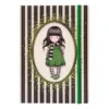 Agenda A5 cu folie aurie Gorjuss Stripes The Scarf