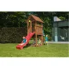 Ansamblu de joaca cu turn si tobogan rosu