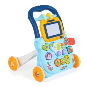 Antemergator cu centru de activitati Moni Elephant Albastru