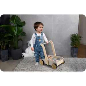 Antemergator din lemn cu blocuri din lemn incluse 26.5 x 40 x 41 cm Nukido NK-856