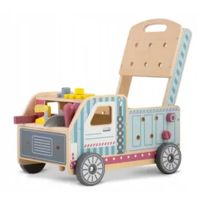 Antepremergator Ricokids Tool Truck din lemn tip atelier auto mobil cu activitati