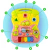 Antepremergator educational multifunctional 2in1 Ricokids Walker Car Roz cu panou interactiv detasabil