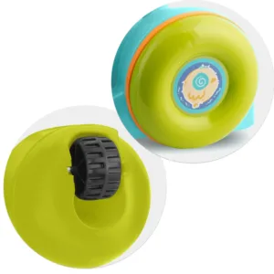 Antepremergator educational multifunctional 2in1 Ricokids Walker Car Turcoaz cu panou interactiv detasabil