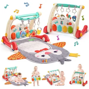 Antepremergator multifunctional 2 in 1 cu Salteluta de joaca Grey