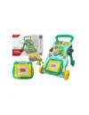 Antepremergator multifunctional pentru bebe cu centru de activitati turcoaz LeanToys