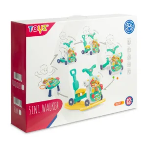 Antepremergator transformabil in vehicul fara pedale multifunctional 5 in 1 cu muzica si lumini Toyz Roz