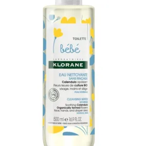 Apa de curatare pentru copii Klorane Bebe Calendula 500 ml