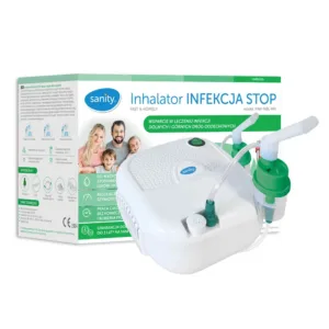 Aparat aerosoli Sanity Stop Infectie masca pentru bebelusi copii si adulti alb
