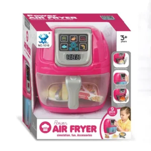 Aparat de gatit multifunctional cu lumini pentru copii Ntoys Air Fryer Roz