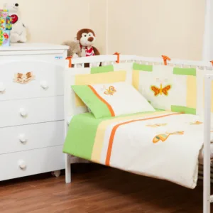 Aparatoare laterala pentru patut Butterfly Green 180x35 cm