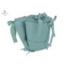 Aparatoare pentru patut MimiNu cu volanase din bumbac 180x30 cm colectia Royal Nepal green