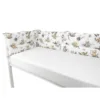 Aparatoare pentru patut MimiNu din bumbac 180x30 cm cu panglici Savanna