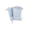 Aparatoare pentru patut MimiNu din bumbac cu volanase 180x30 cm Colectia Royal Blue