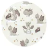 Aparatoare pentru patut Qmini 120x60 cm Dragons Beige