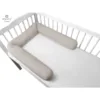 Aparatoare tip rulou pentru patut MimiNu lungime 180 cm din bumbac Colectia Royal Beige