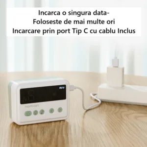 Aspirator nazal electric cu 9 trepte de aspiratie cu sunete si baterie de lunga durata Hospital grade Momcozy