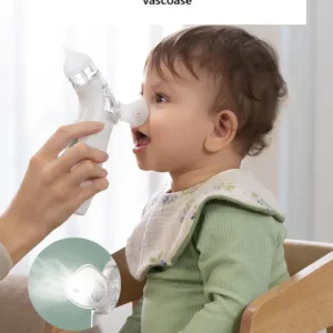 Aspirator nazal electric cu lumini si sunete cu functie de spray pentru solutia salina BreezyClear Momcozy