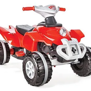 Atv cu pedale pentru copii cu roti din plastic rezistent