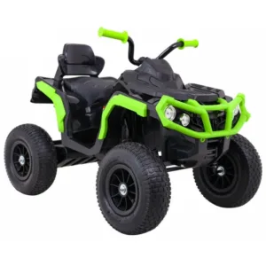 Atv electric pentru copii Air BDM0906 102x65x73 cm negruverde 90W cu suspensii