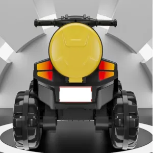 Atv electric pentru copii Nichiduta Race Yellow 35W cu scaun din piele