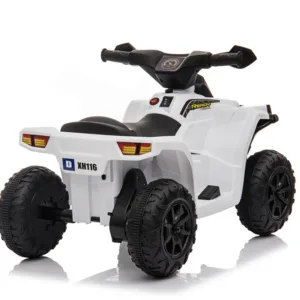 Atv electric pentru copii Nichiduta Racer X White 35W cu sunete pornire si muzica