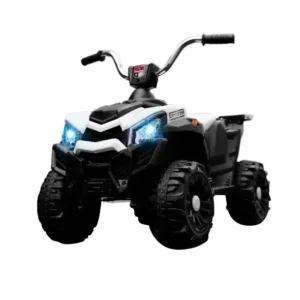 Atv electric pentru copii Nichiduta Speed White 35W cu lumini LED