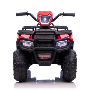 Atv electric pentru copii Nichiduta Super Me Red 12V 70W cu scaun din piele