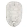 Baby Nest 3 in 1 cu husa din bumbac ranforce 110x70x15 cm Grey Striped