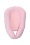 Baby Nest 3 in 1 cu husa din bumbac ranforce 110x70x15 cm  Pink Sky