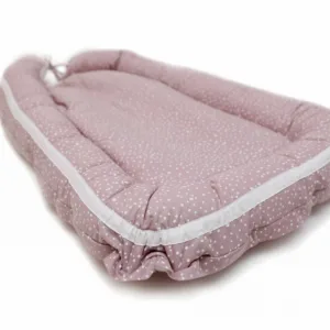 Baby Nest Marshmellow Spots culcus bebelus pentru dormit reversibil multifunctional 100 x 60 cm