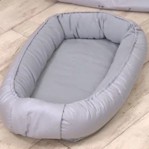 Baby Nest cu doua fete Pure Tricot Grey 70 x 45 cm