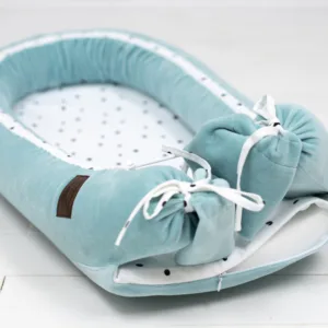 Baby Nest velvet premium Royal Baby ocean mint Sleepee