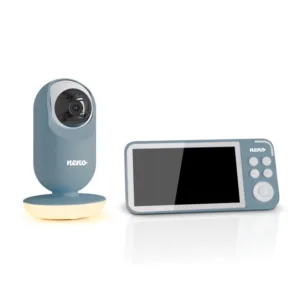 Baby monitor video cu ecran mare de 5 inch Neno Vedo Blue