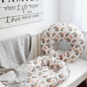 Baby nest Eko din bumbac Pink