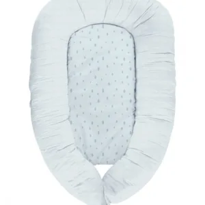 Baby nest Kikkaboo din spuma cu memorie 3 in 1 Dots Blue