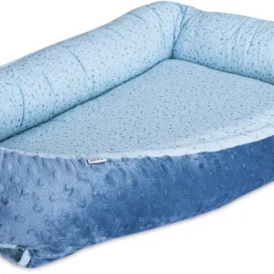 Baby nest blue hearts cu 2 fete si 2 inimioare