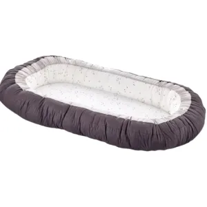 Baby nest cu 2 fete BabyJem Luxury Between Parents SmokeGrey