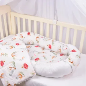 Babynest model flori de bumbac 0-12 luni