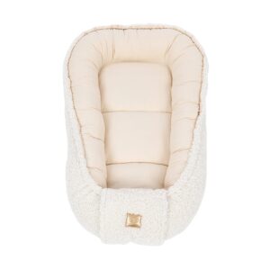 Babynest pentru bebelusi MeowBaby bearly cream