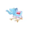 Balansoar 2 in 1 elefant cu roti si muzica