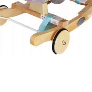 Balansoar 2 in 1din plus cu roti si scaunel Doris Calut Gri
