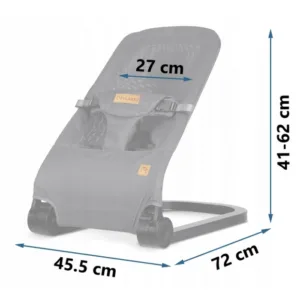Balansoar 2in1 pentru bebelusi Nukido Baby Bouncer Gri