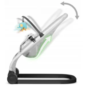Balansoar 2in1 pentru bebelusi Nukido Baby Bouncer Gri deschis