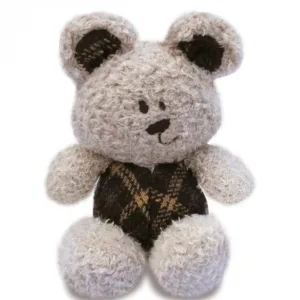 Balansoar din lemn Little Bird Told Me cu tesaturi senzoriale Rufus Ted Rocking Horse 9 luni+